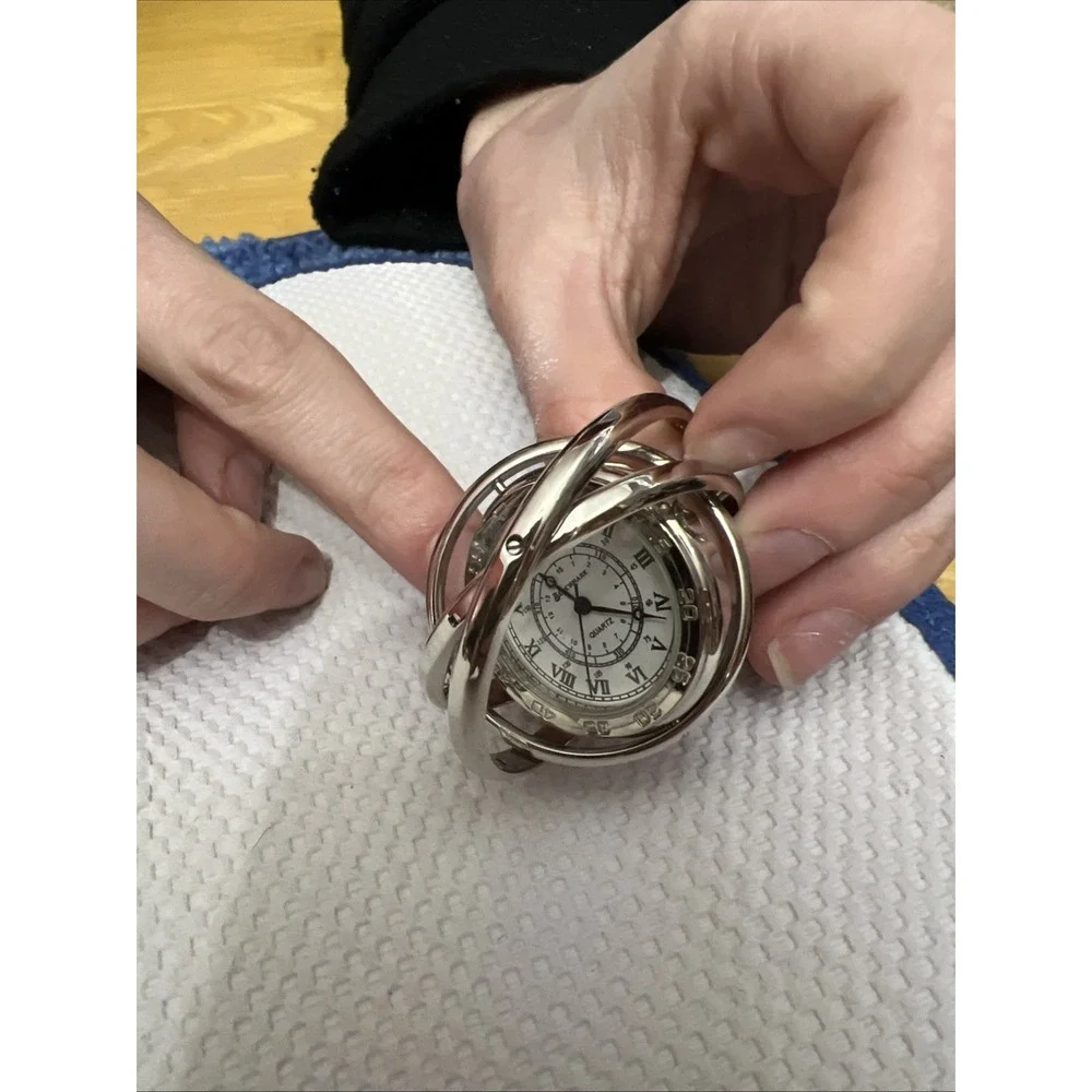 Small Benchmark Moving Pocket Watch